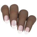 White French Tip Chrome